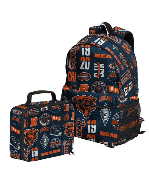 Outerstuff Blue Chicago Bears Backpack And Lunchbox Set