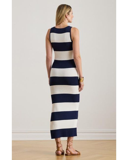 blue maxi long sleeve dress NAVY BLUE LONG SLEEVE TRAPEZOID NECKLINE BODYCON FULL DRESS | CULT MIA main image 0