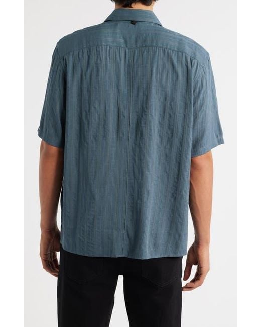 Rag & Bone Blue Dalton Plaid Short Sleeve Button-Up Shirt for men