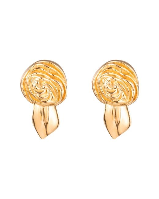 Sterling King Metallic Mini Rosette Stud Earrings