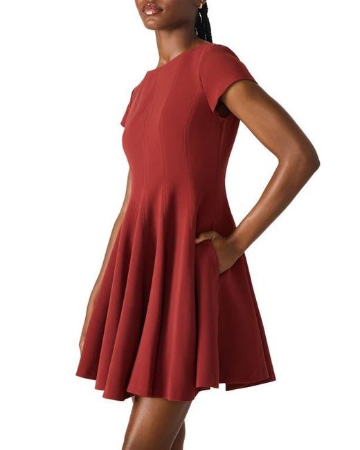 Steve Madden Red Nili Fit & Flare Minidress