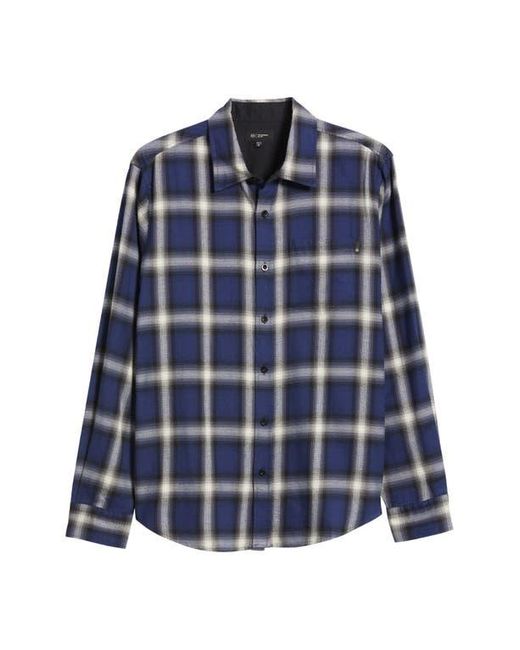 AG Jeans Blue Aiden Plaid Button-Up Shirt for men