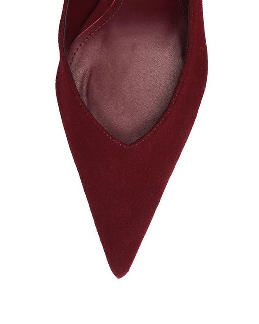 SCHUTZ SHOES Red Mia Ankle Strap Pointed Toe Pump