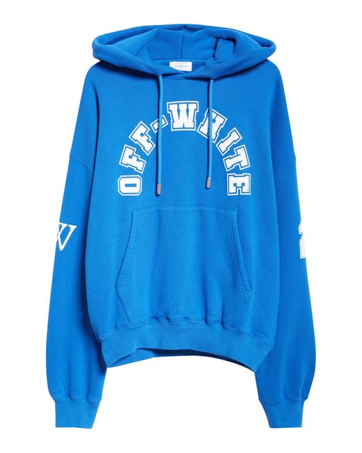 Off-White c/o Virgil Abloh Oversize Football Logo Graphic Hoodie in ...