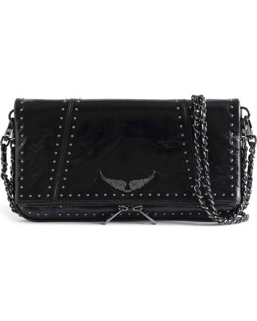 Zadig & Voltaire Black Rock Leather Crossbody Bag