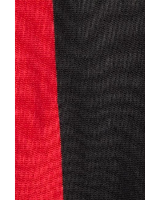 Obey Red Landon Stripe Rugby Shirt for men
