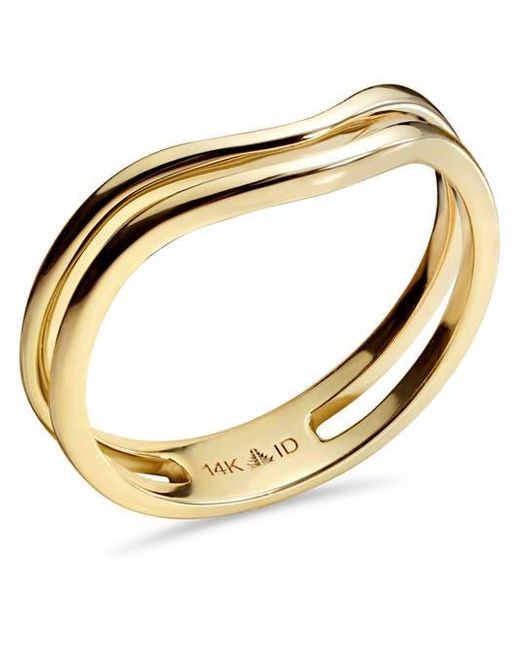 DEVATA Metallic Chevron Ring