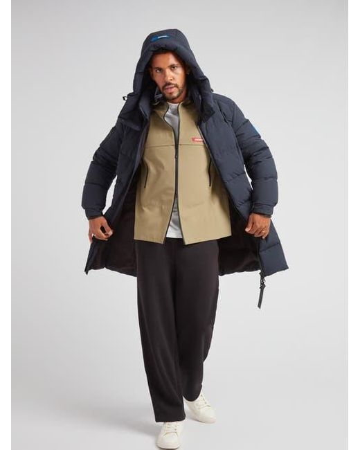 Jacket Blue Ez Hooded Boxed Puffer Coat for men