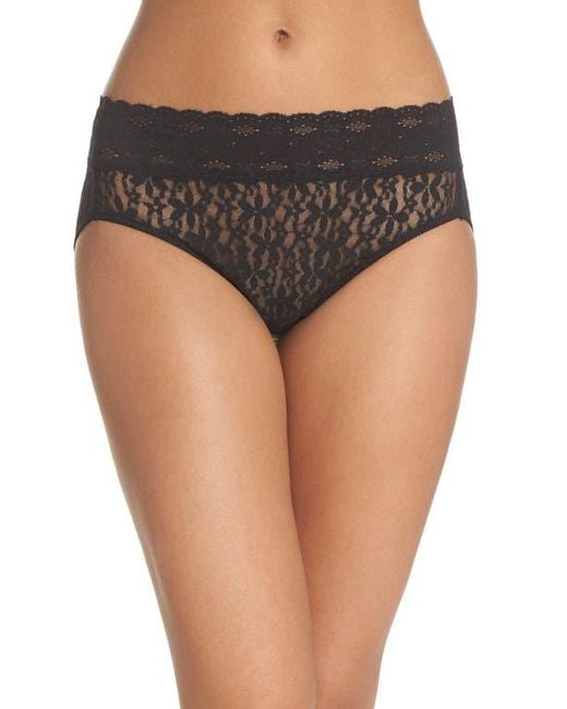Wacoal Black Halo Lace High Cut Briefs