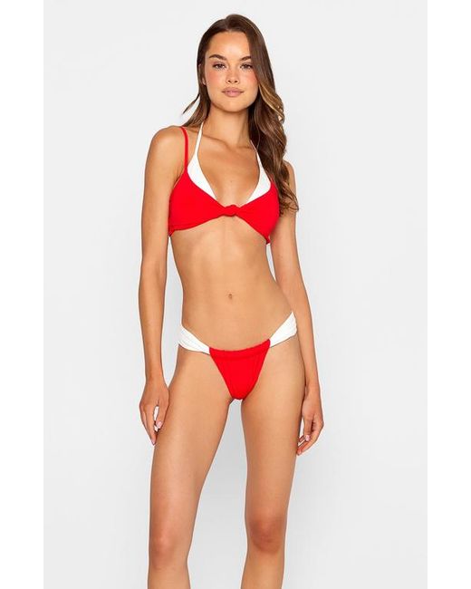 Beach Bunny Swimwear Red Rumi Tango Bottom