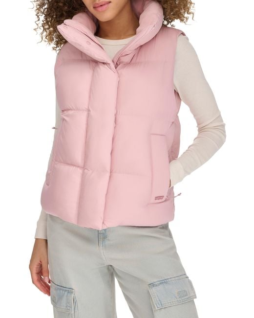 Levi's Pink Cloud Puff Puffer Vest