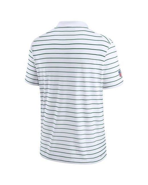 Nike Blue New York Jets Sideline Lock Up Victory Performance Polo for men