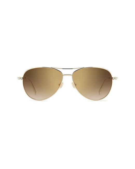 Stuart Weitzman Natural 60Mm Pilot Sunglasses