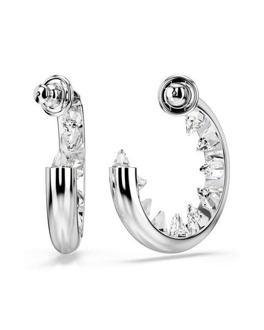 Swarovski Multicolor Sublima Crystal Hoop Earrings