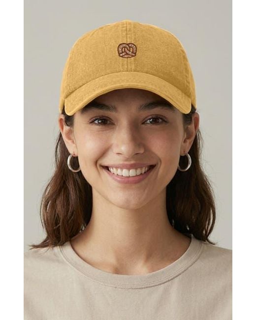 Alix White Pretzel Dad Cap