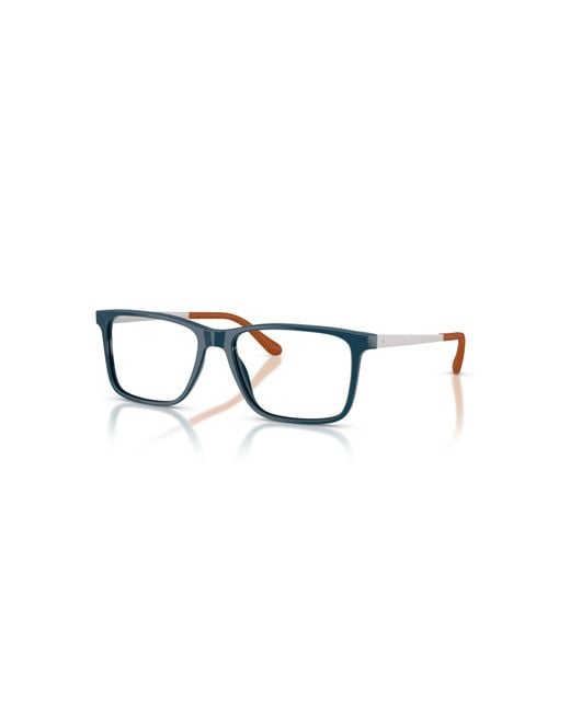Ralph Lauren Blue 54Mm Rectangle Optical Glasses for men
