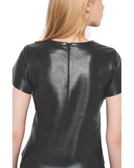 AS by DF Black New Guard Recycled Leather Tee