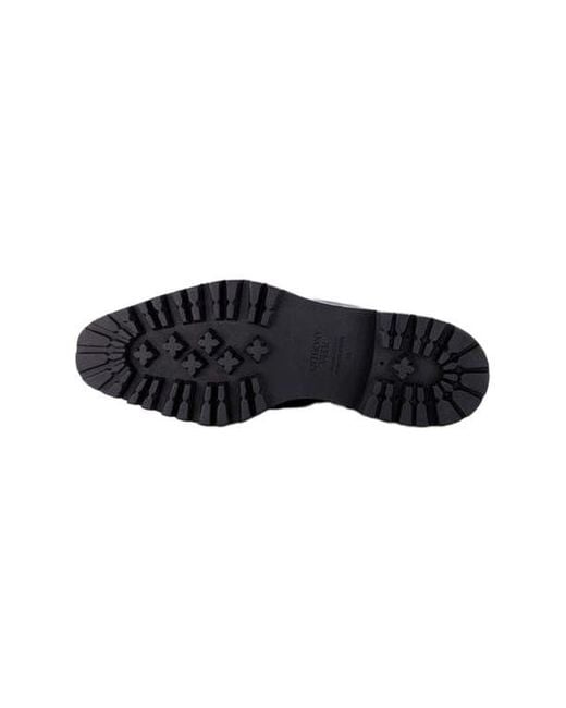 Anthony Veer Black Pembroke Cap-Toe Boot for men
