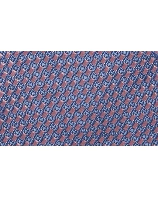 Canali Blue Neat Silk Tie for men