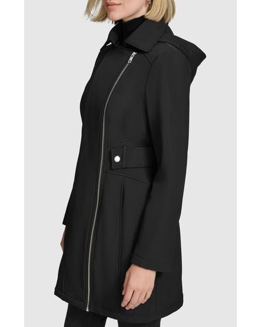 Andrew Marc Black Saylor Soft Shell Parka
