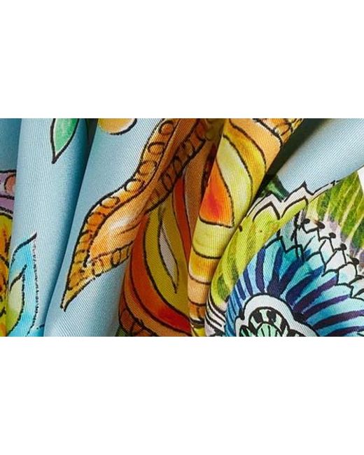 Echo Blue Sunkissed Silk Square Scarf