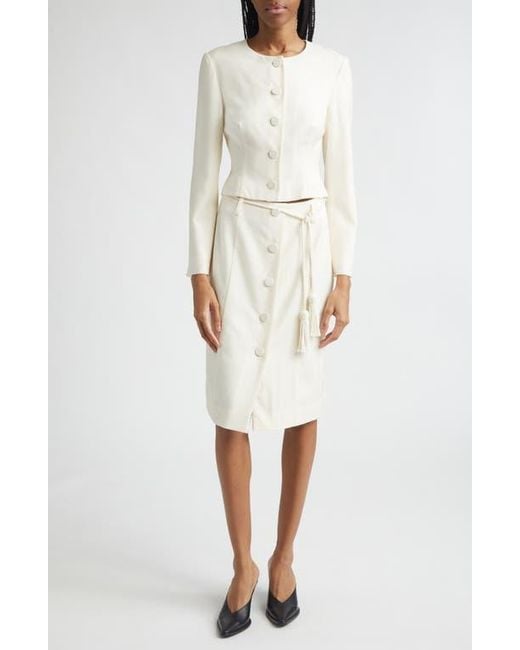 Posse White Elspeth Wool Jacket