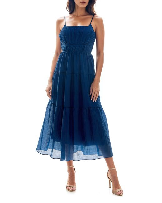 Socialite Blue Cami Midi Dress