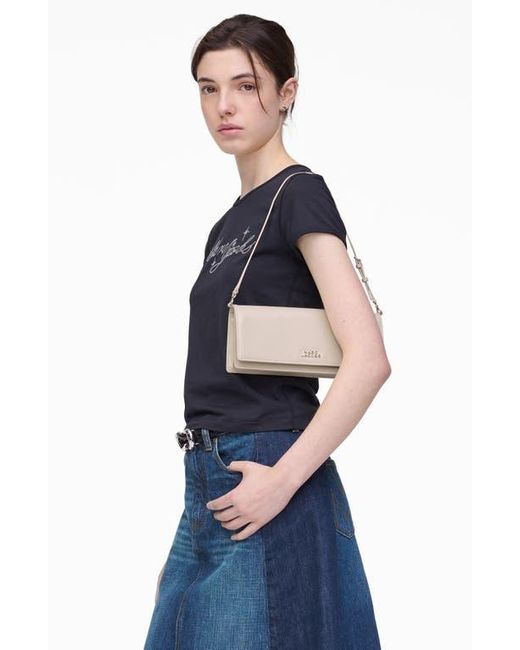 Marc Jacobs Natural The Mirror Leather Shoulder Bag