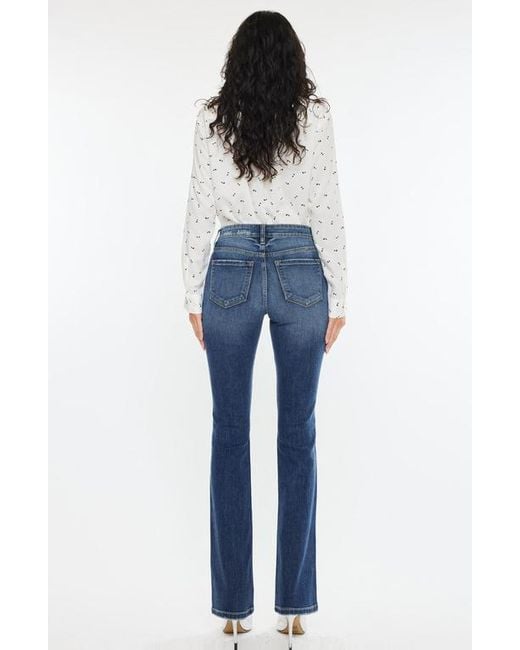 Kancan Blue Brooklyn Essentials High Rise Skinny Bootcut Jeans