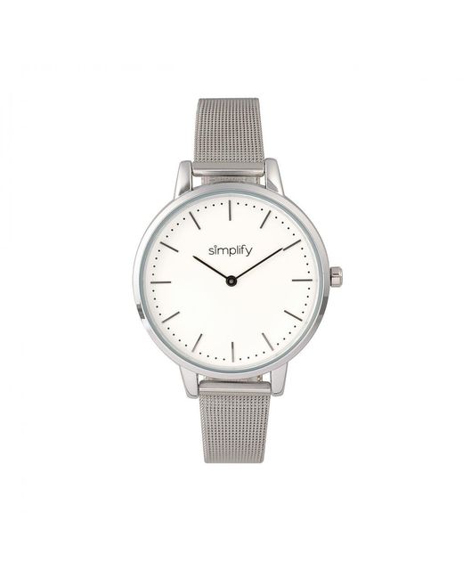 Simplify Metallic The 5800 Mesh Bracelet Watch
