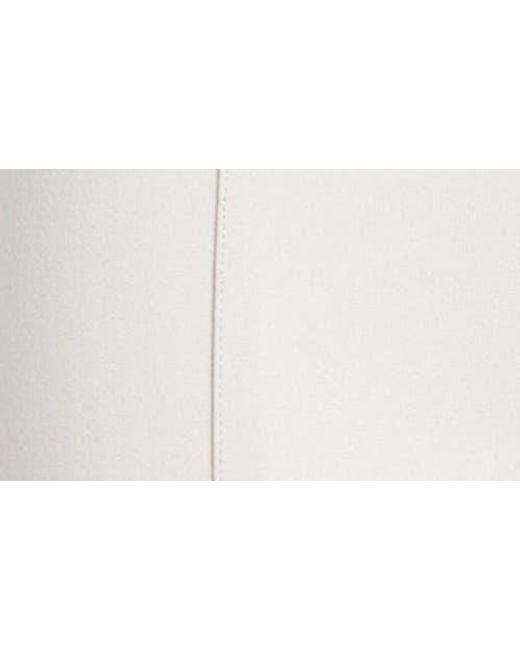 Apny White Split Hem Pull-On Crop Slim Pants