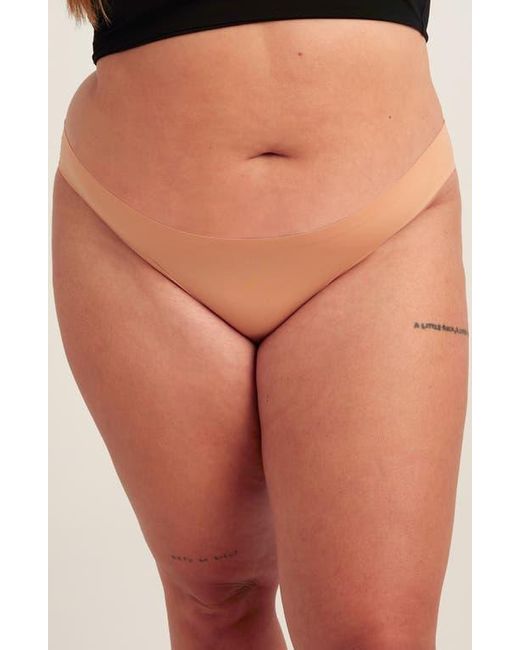 Saalt Orange Seamless Bikini