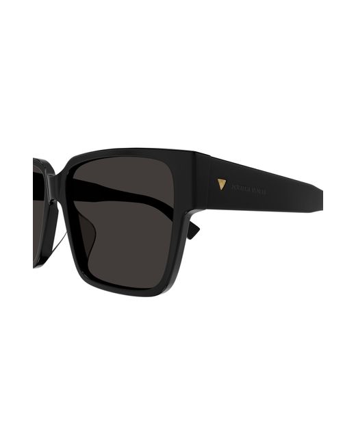 Bottega Veneta Black 59mm Square Sunglasses
