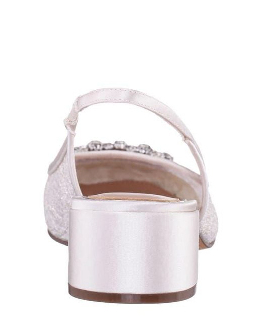 Nina White Klara Slingback Pump