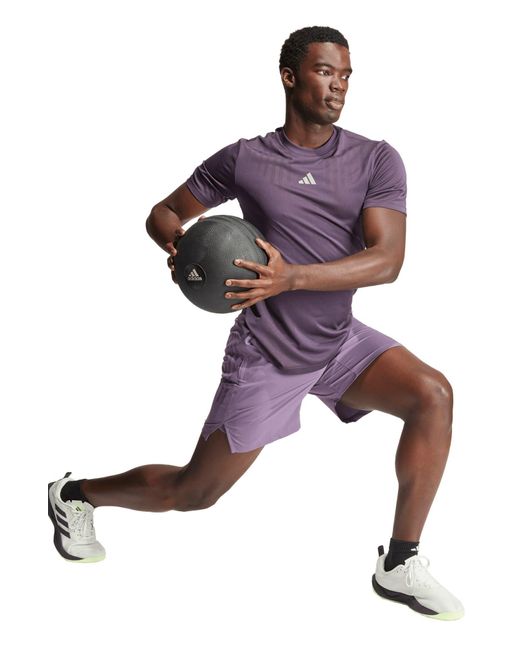 Adidas Purple Hiit Workout Airchill T-shirt for men