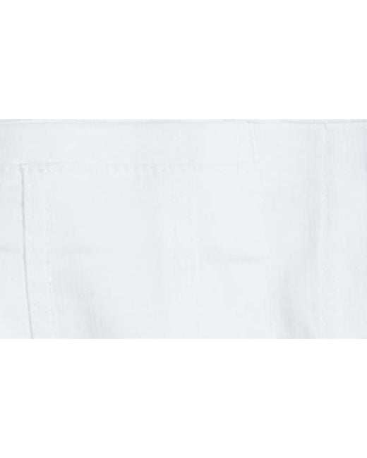 Wit & Wisdom White Denim Peplum Jacket