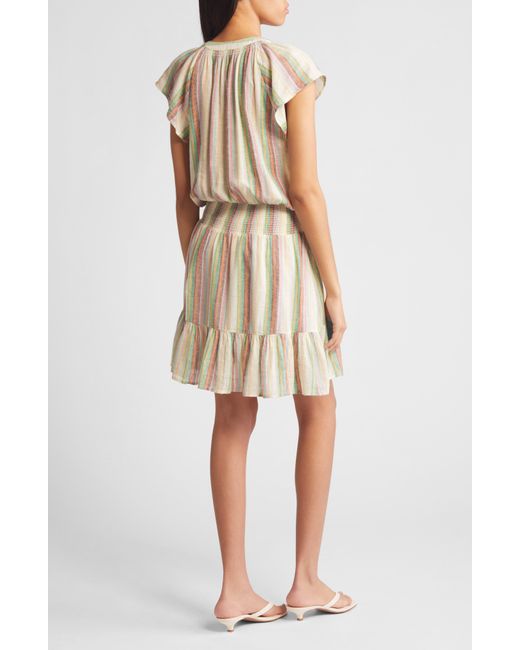 Rails Natural Augustine Stripe Linen Blend Dress