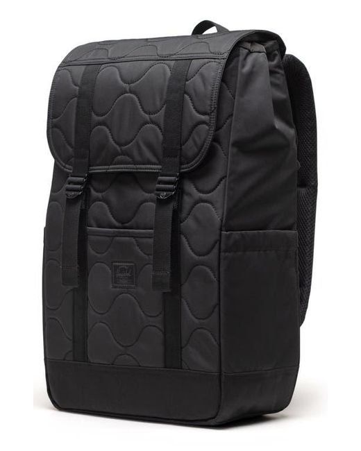 Herschel Supply Co. Black Retreat Quilted Backpack