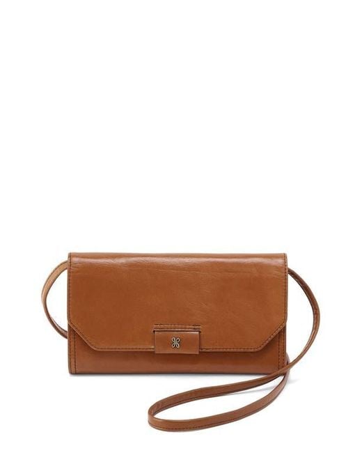 Hobo International Brown Romy Leather Wallet Crossbody