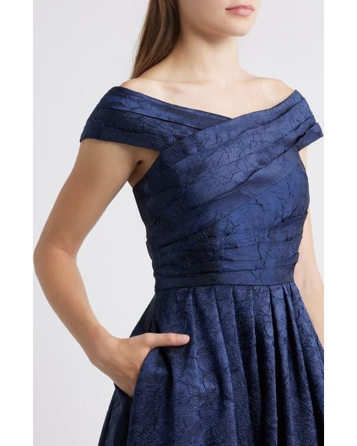 tahari off the shoulder dress Tahari Women's Size 8 Black Ponte Off-the-Shoulder Dress