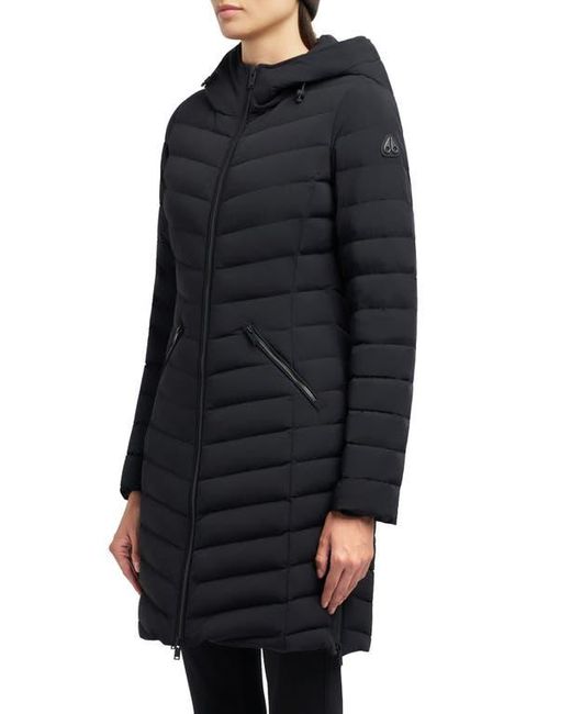 Moose Knuckles Black Andesite Water Repellent Hooded 800 Fill Power Down Parka