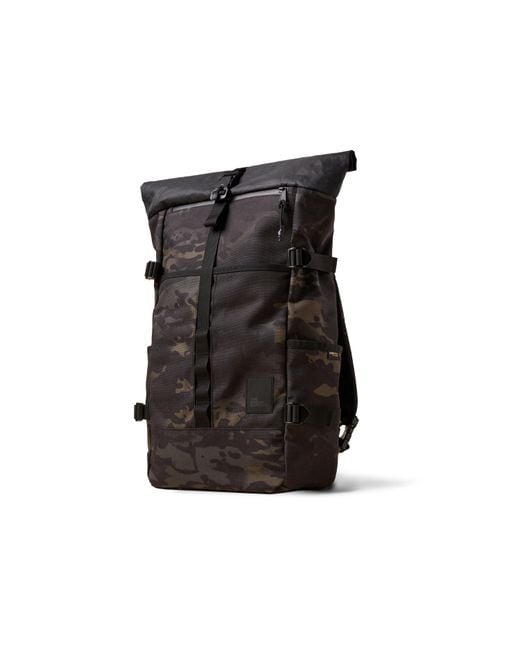 The Brown Buffalo Black Rolltop Backpack