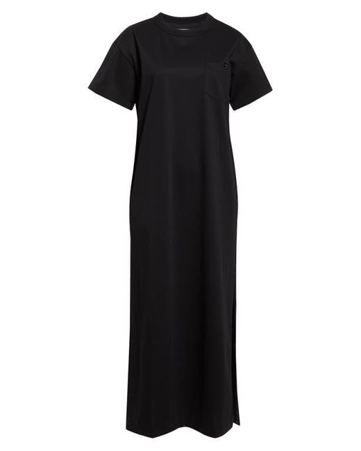 ワンピース Sacai Cotton jersey dress Black Nylon Twill Mix Cotton Jersey Dress – La Garçonne