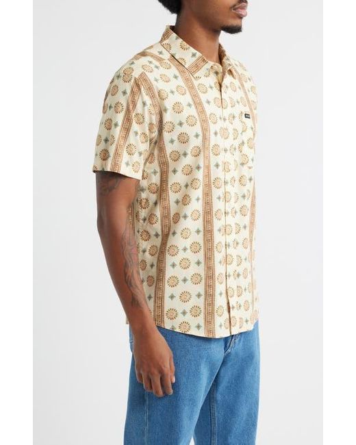 RVCA Natural Anytime Short Sleeve Button-Up Shirt for men