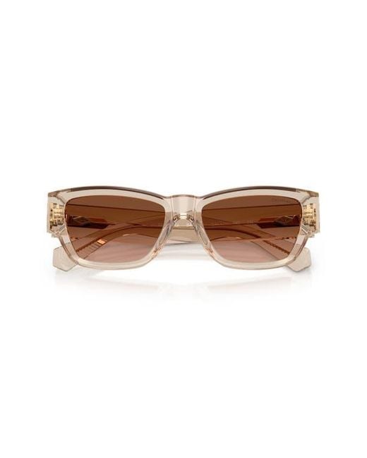 Tiffany & Co Brown 54Mm Rectangular Sunglasses
