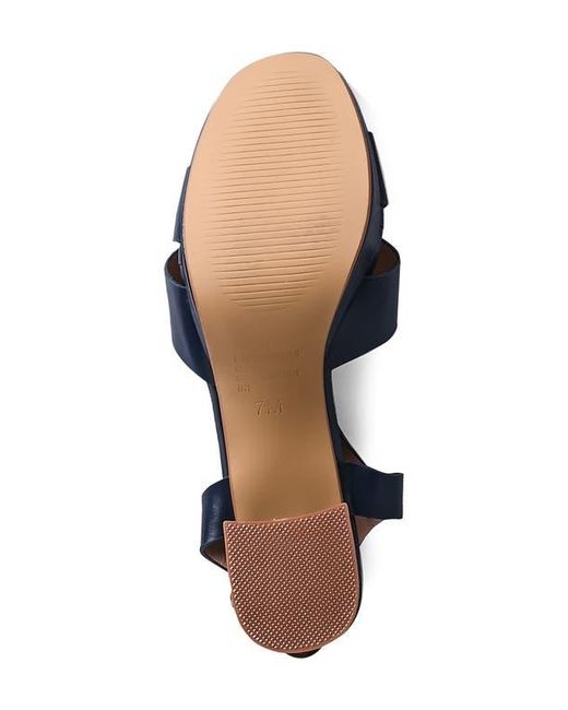 Touch Ups Blue Toby Ankle Strap Platform Sandal