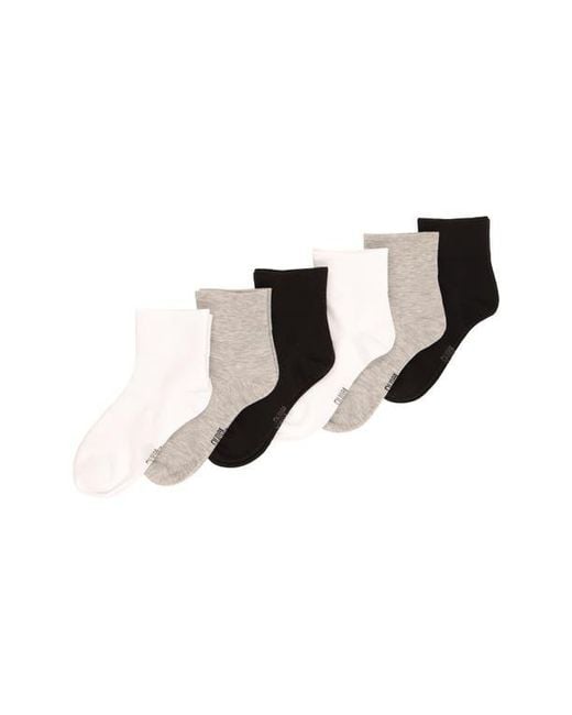 Felina Black Assorted 6-Pack Ankle Socks