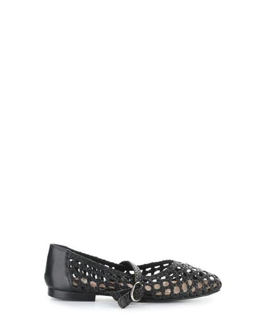 Bos. & Co. Black Wilda Mary Jane Flat