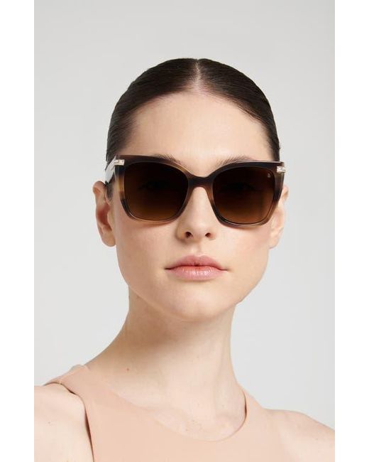 Stuart Weitzman Brown 55Mm Square Sunglasses