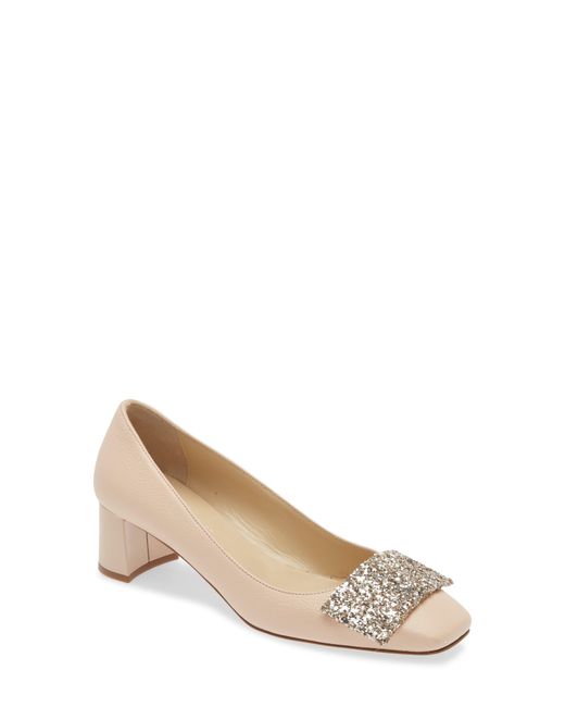 Bells & Becks Natural Sofia Square Toe Pump